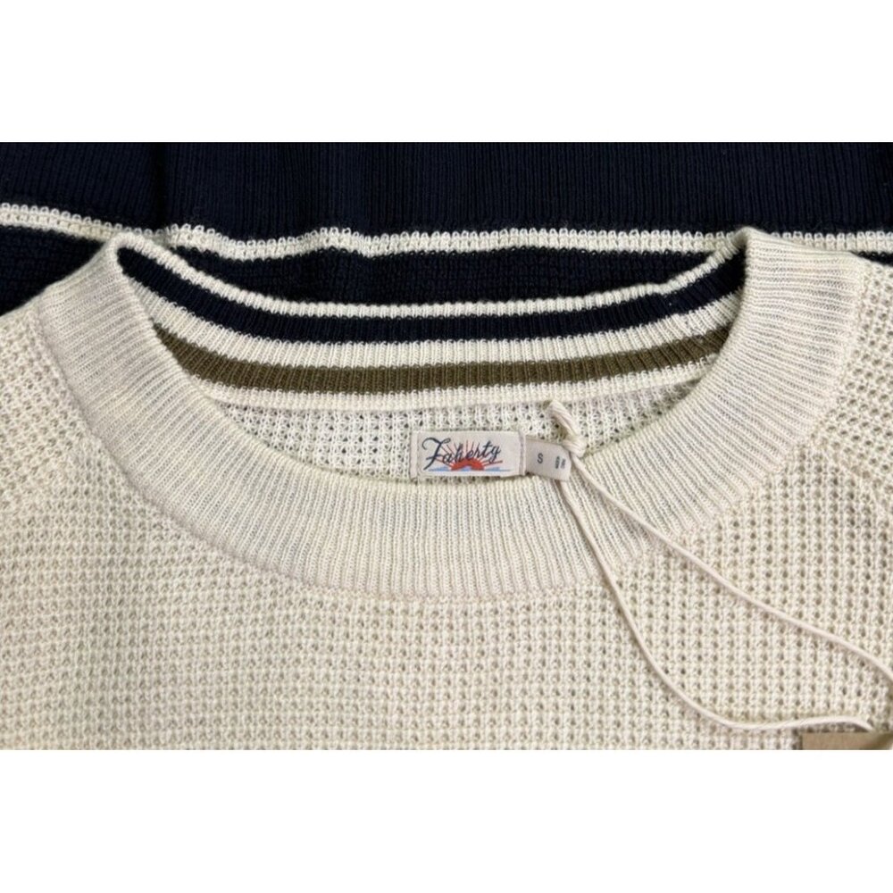 Faherty Throwback SMALL S Crew Knit Pullover Oakl… - image 7